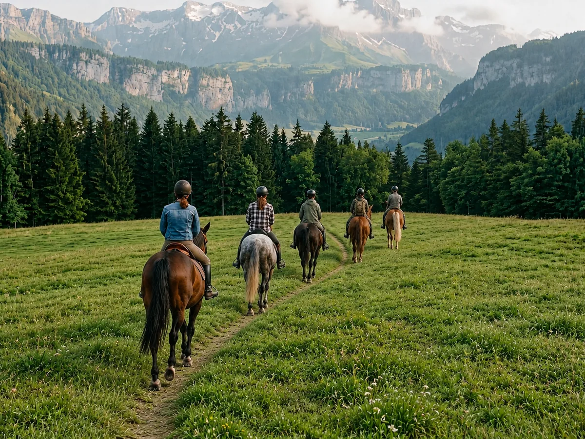 Balade à cheval en Haute-Savoie, autour de Annecy