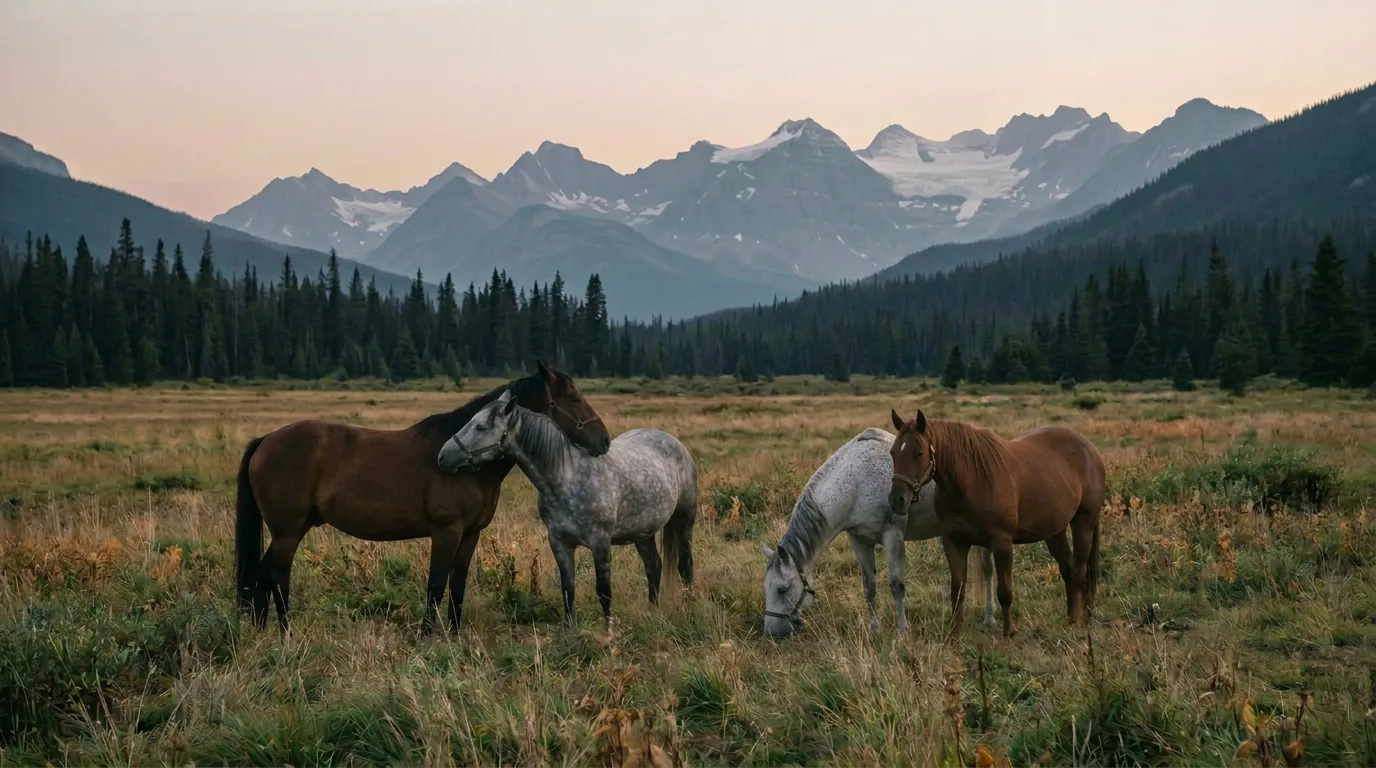 Chevaux en liberté, La Cravache d'Annecy, Haute-Savoie